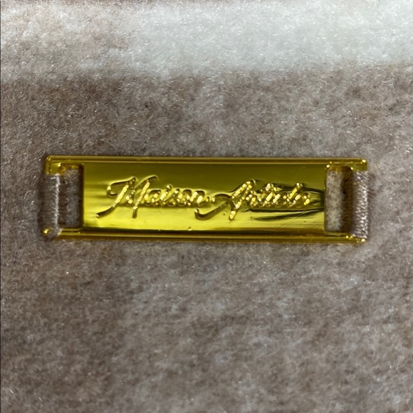 Maison Article Tan and White Full Zip Jacket Size Large - Picture 4 of 8